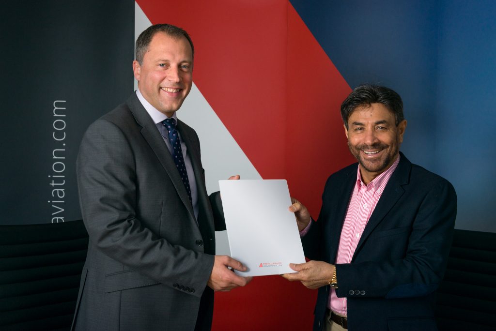 (left to right) Ian Cooper, CEO, Airways Aviation and Abdullah Al Ansari, Director, Emirates Aviation Services (2)