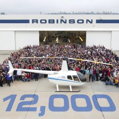 Robinson sell 12,000th helicopter