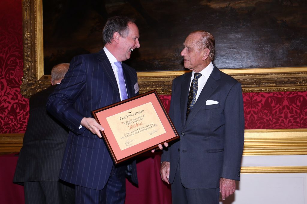 Mark Swann receives his Framed Address. Courtesy Beaumont Photography