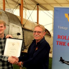 Benjamin Pilgrim awarded Vintage Aircraft Club ‘Liz Inwood taildragger scholarship’