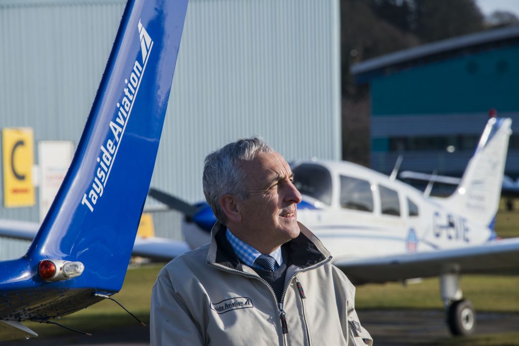 Pic Alan Richardson Dundee, Pix-AR.co.uk Free to Use from Tayside Aviation Scotland’s premier flight school is celebrating its 50th anniversary this week . Having flown 33 million miles since its launch in 1968, the equivalent of 70 trips to the moon and back, Tayside Aviation in Dundee marked 50 years in business today (Thursday 22 February 2018) by conducting 50 training flights in just one hour! The multi award-winning business has trained over 5,000 commercial airline pilots in this time, 6,000 RAF cadets and flown a staggering 1,500 flying scholarships, including 300 from as far away as Hong Kong. In addition, the company, which employs 35 staff, ploughs around £1.5 million into the local economy each year, with trainee pilots from over 12 countries coming to Dundee – and to Fife Airport - to realise their aviation dreams. Tayside Aviation trains commercial pilots for airlines across the world, particularly for Loganair, who the company has had a long and successful partnership with, and FlyBe. See press release from Grainger PR 07912324264 claire@graingerpr.co.uk