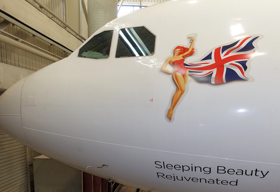 A340 sleeping beauty detail