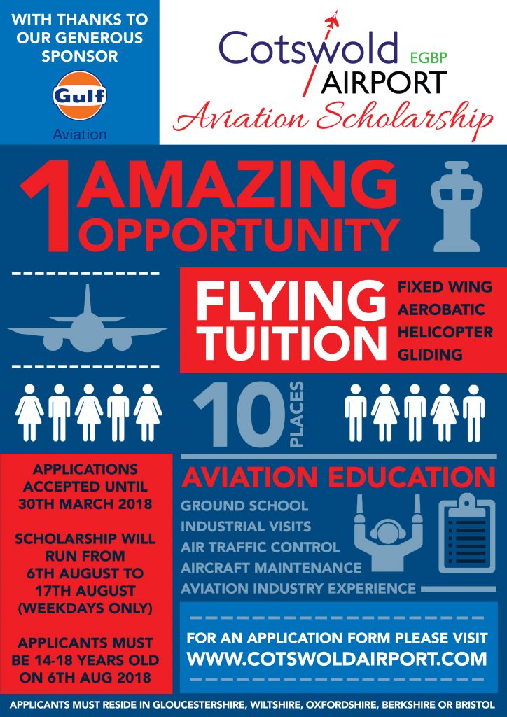 Cotswold Airport scholarship 2018