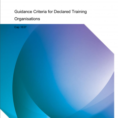 CAA publishes Declared Training Organisation (DTO) Guidance