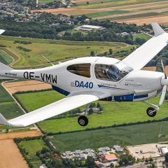 The all electric eDA40 makes its first flight