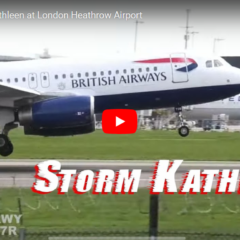 Storm Kathleen crosswind approaches at Heathrow