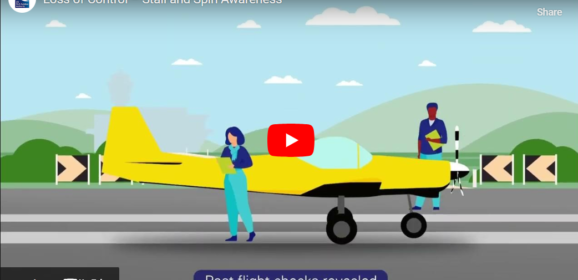 CAA publish stall and spin advisory animation